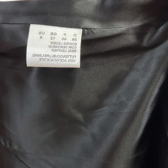 Rare 90s style floral embroidered leather jacket blazer - Picture 7 of 8